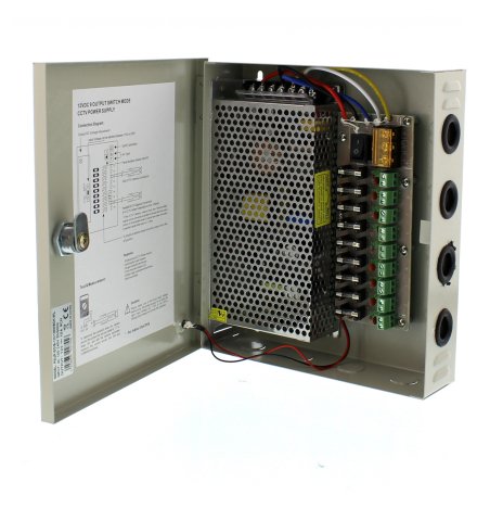 Sursa in comutatie AC-DC cu cutie 120W 12V 10.0A 9canale WELL